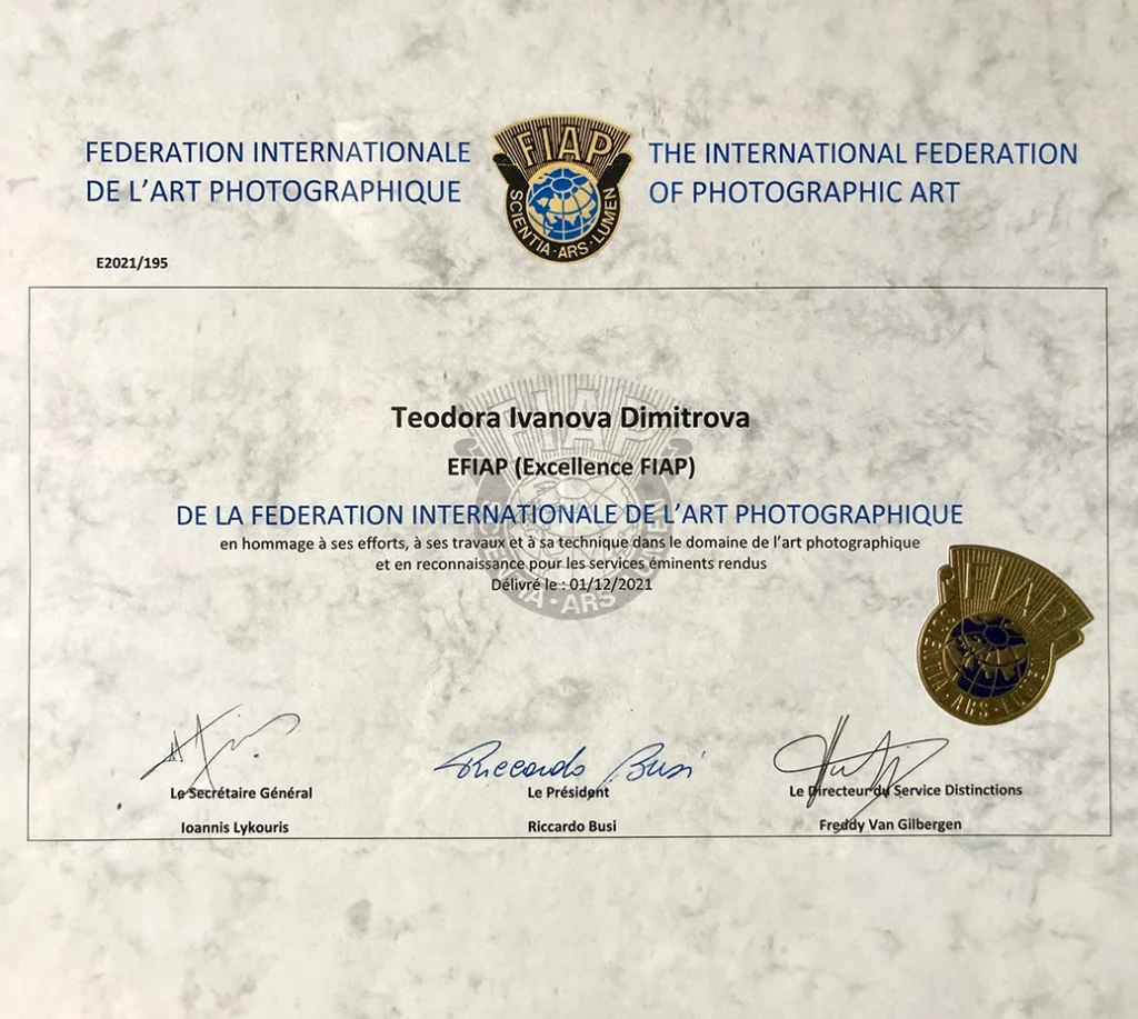 EFIAP CERTIFICATE
